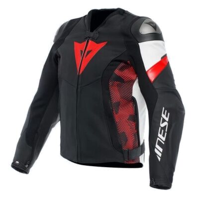 Dainese AVRO 5 sportovní kožená bunda červená vel.52